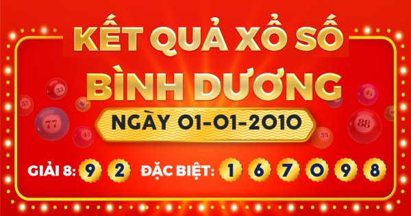 Xổ số Bình Dương ngày 1 tháng 1