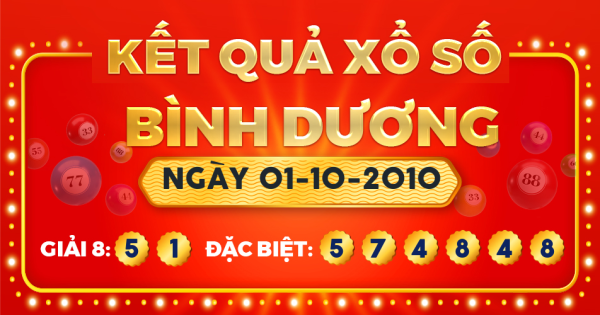 Xổ số Bình Dương ngày 1 tháng 10