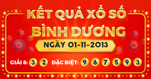 Xổ số Bình Dương ngày 1 tháng 11