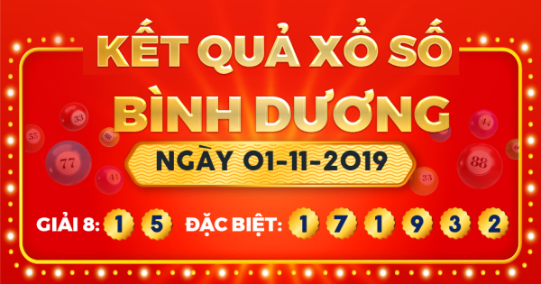 Xổ số Bình Dương ngày 1 tháng 11