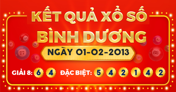 Xổ số Bình Dương ngày 1 tháng 2