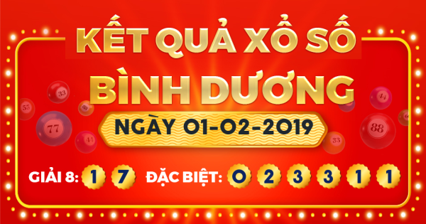 Xổ số Bình Dương ngày 1 tháng 2