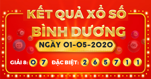 Xổ số Bình Dương ngày 1 tháng 5