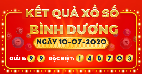 Xổ số Bình Dương ngày 10 tháng 7