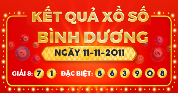 Xổ số Bình Dương ngày 11 tháng 11