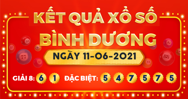 Xổ số Bình Dương ngày 11 tháng 6