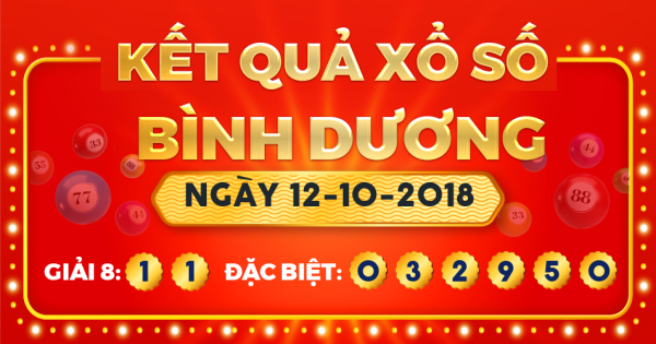 Xổ số Bình Dương ngày 12 tháng 10