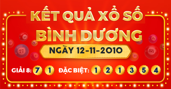 Xổ số Bình Dương ngày 12 tháng 11