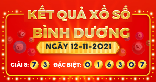 Xổ số Bình Dương ngày 12 tháng 11