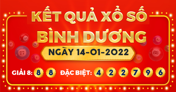 Xổ số Bình Dương ngày 14 tháng 1