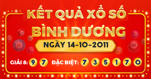 Xổ số Bình Dương ngày 14 tháng 10