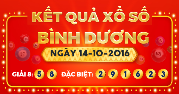 Xổ số Bình Dương ngày 14 tháng 10