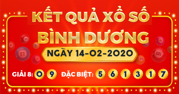 Xổ số Bình Dương ngày 14 tháng 2