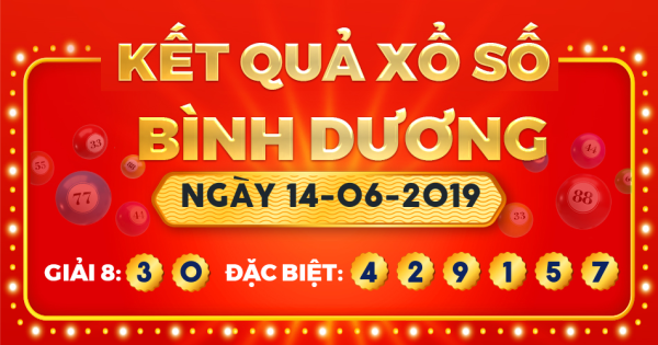 Xổ số Bình Dương ngày 14 tháng 6