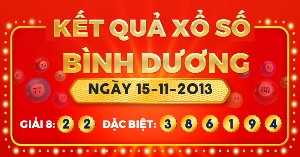 Xổ số Bình Dương ngày 15 tháng 11