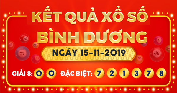 Xổ số Bình Dương ngày 15 tháng 11