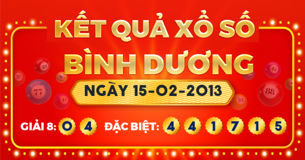 Xổ số Bình Dương ngày 15 tháng 2