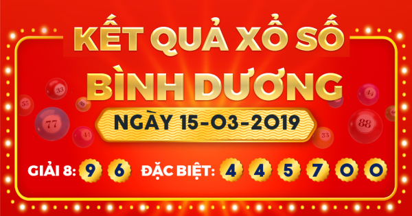 Xổ số Bình Dương ngày 15 tháng 3