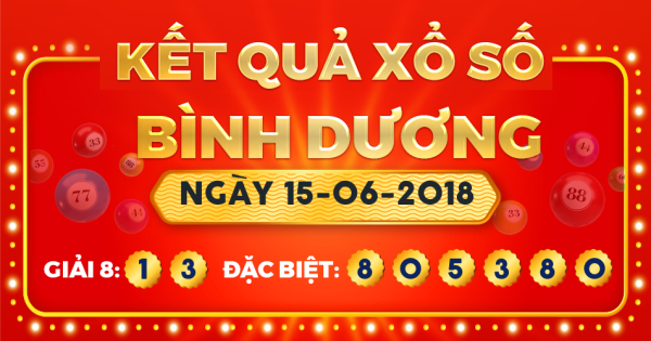 Xổ số Bình Dương ngày 15 tháng 6