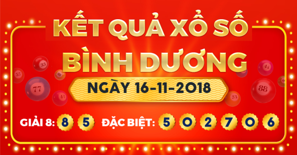 Xổ số Bình Dương ngày 16 tháng 11