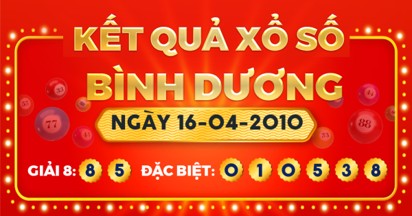 Xổ số Bình Dương ngày 16 tháng 4