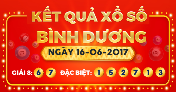 Xổ số Bình Dương ngày 16 tháng 6