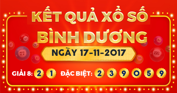 Xổ số Bình Dương ngày 17 tháng 11