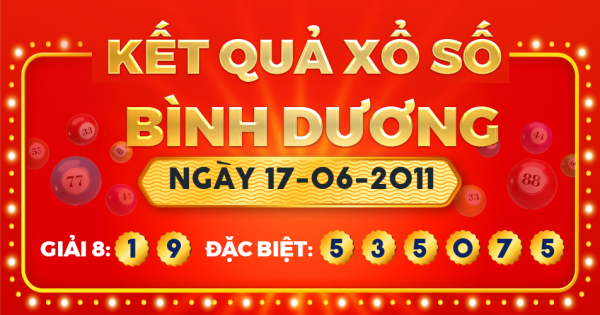 Xổ số Bình Dương ngày 17 tháng 6