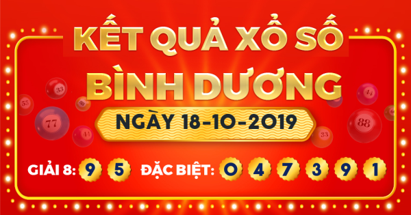 Xổ số Bình Dương ngày 18 tháng 10