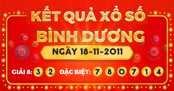 Xổ số Bình Dương ngày 18 tháng 11