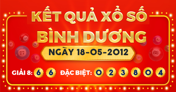 Xổ số Bình Dương ngày 18 tháng 5