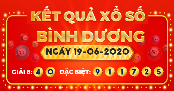 Xổ số Bình Dương ngày 19 tháng 6