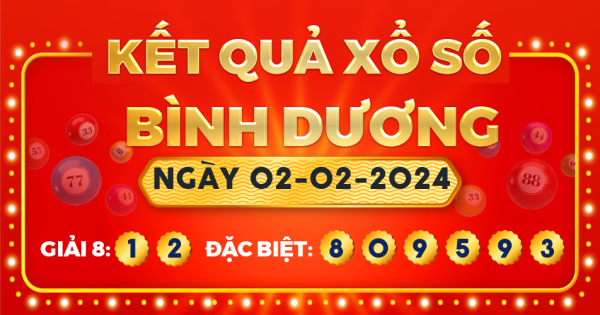 Xổ số Bình Dương ngày 2 tháng 2