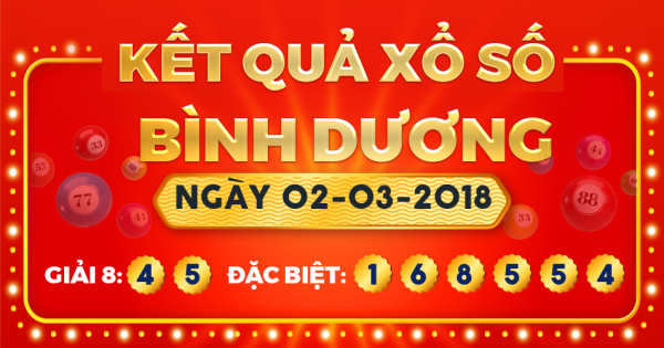 Xổ số Bình Dương ngày 2 tháng 3