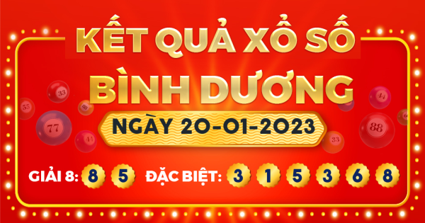 Xổ số Bình Dương ngày 20 tháng 1