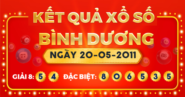 Xổ số Bình Dương ngày 20 tháng 5