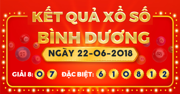 Xổ số Bình Dương ngày 22 tháng 6