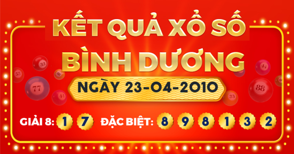 Xổ số Bình Dương ngày 23 tháng 4