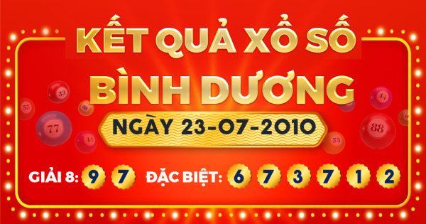 Xổ số Bình Dương ngày 23 tháng 7