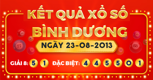 Xổ số Bình Dương ngày 23 tháng 8