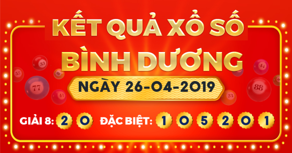 Xổ số Bình Dương ngày 26 tháng 4