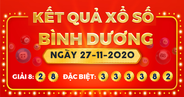 Xổ số Bình Dương ngày 27 tháng 11