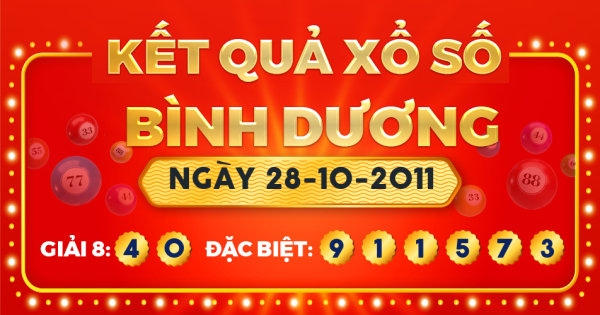 Xổ số Bình Dương ngày 28 tháng 10