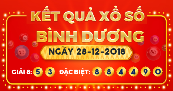 Xổ số Bình Dương ngày 28 tháng 12