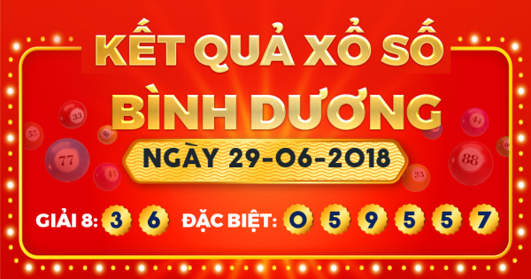 Xổ số Bình Dương ngày 29 tháng 6