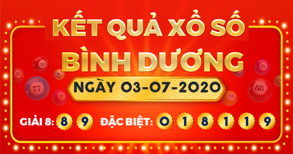 Xổ số Bình Dương ngày 3 tháng 7