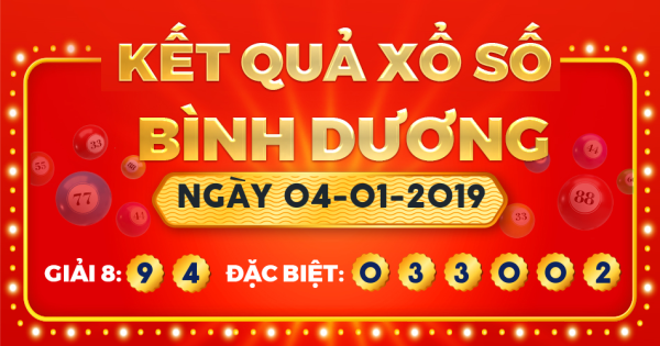 Xổ số Bình Dương ngày 4 tháng 1