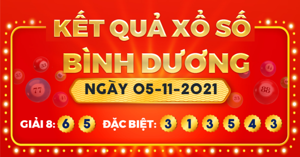 Xổ số Bình Dương ngày 5 tháng 11