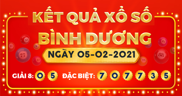 Xổ số Bình Dương ngày 5 tháng 2