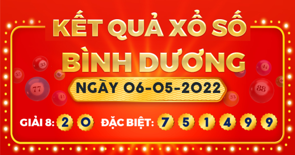 Xổ số Bình Dương ngày 6 tháng 5